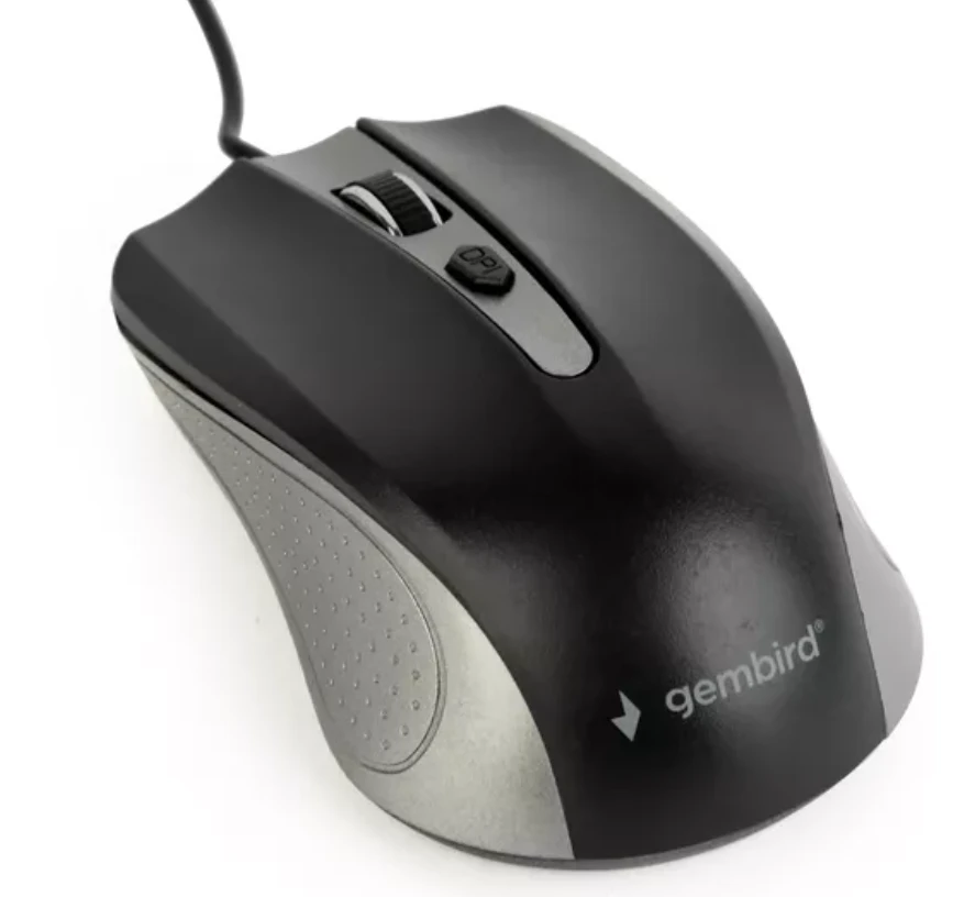 GEMBIRD MUS-4B-01-GB Gembird optinė pelė MUS-4B-01-GB, 1200 DPI, USB, Juodas/spacegray