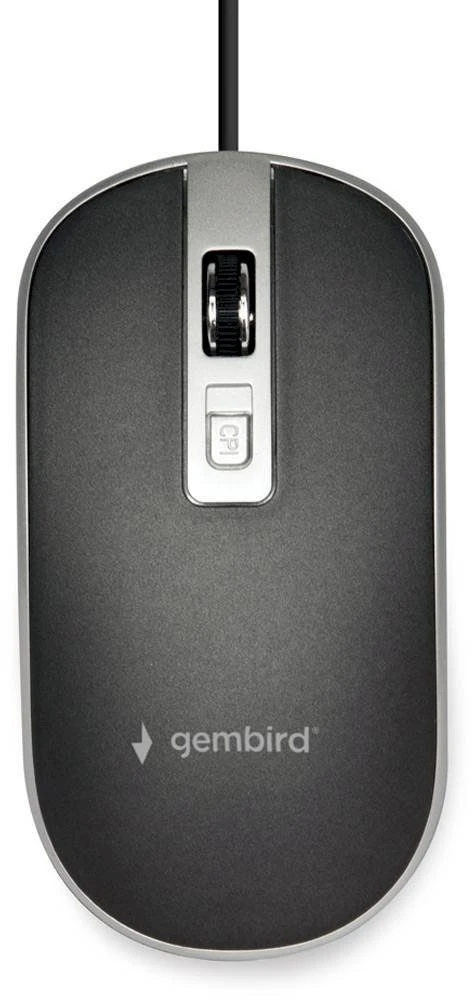 GEMBIRD MUS-4B-06-BS Optinė pelė USB juodas/sidabrinis