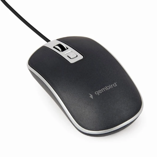 GEMBIRD MUS-4B-06-BS Optinė pelė USB juodas/sidabrinis