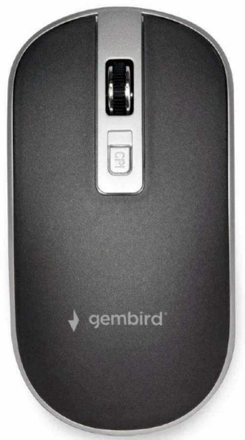 GEMBIRD MUS-4B-06-BS Optinė pelė USB juodas/sidabrinis