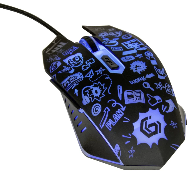 GEMBIRD MUS-6B-GRAFIX-01 6-button optical LED pelė juodas