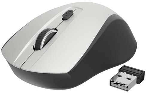 GEMBIRD MUSW-4B-02-BS Gembird Optinė belaidė pelė MUSW-4B-02-BS, 1600 DPI, nano USB, juodas-sidabrinis