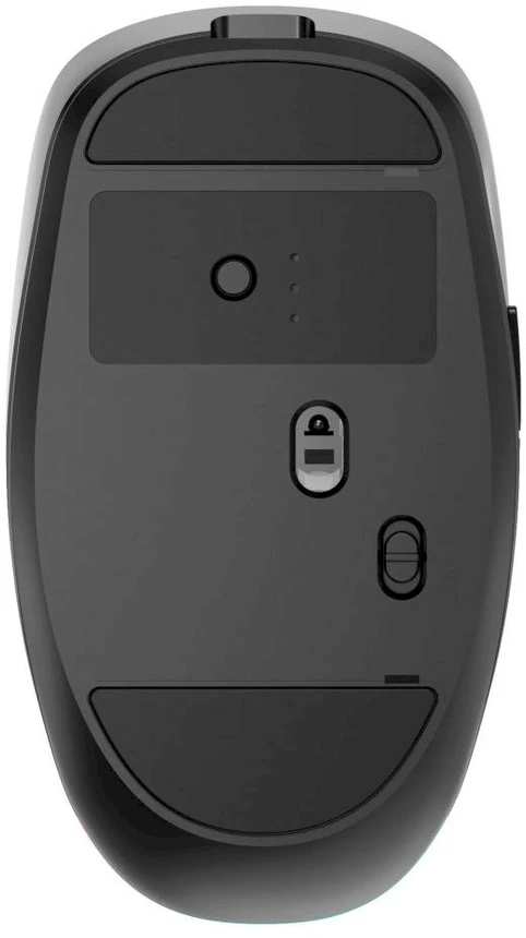 Gembird MUSW2-6B-01 Dual-mode belaidė pelė (2.4G + BT), 1600 DPI, 6-button, juodas