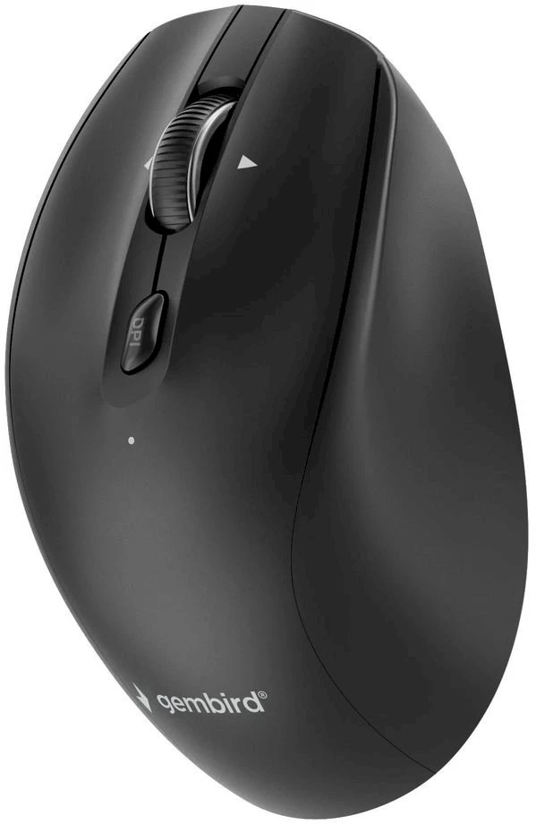 Gembird MUSW2-6B-02 Dual-mode belaidė pelė (2.4G + BT), 2400 DPI, 6-button, juodas