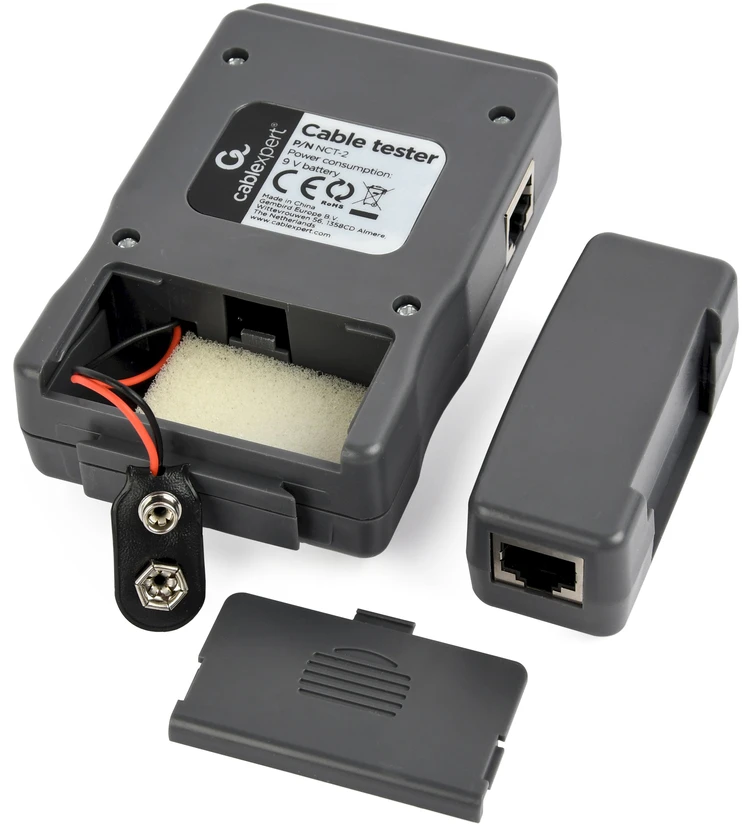 GEMBIRD NCT-2 Gembird kabelių testeris RJ-45, RJ-11, UTP, STP, USB AA/AB
