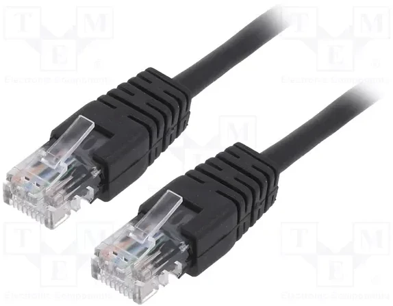 GEMBIRD CAT5e UTP patch laidas, juodas, 3m