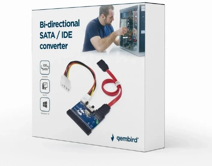 Gembird dvikryptis adapt.IDE-SATA3.5