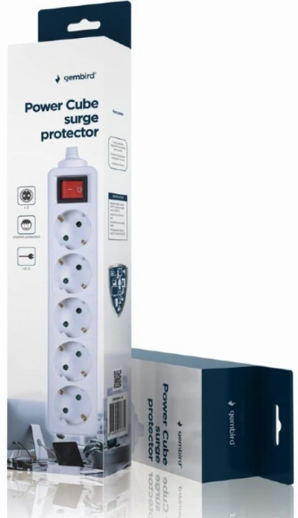 APSAUGOS MAITINIMO SURGE 1,8M / 5OUTL SPG4-C-6 GEMBIRD