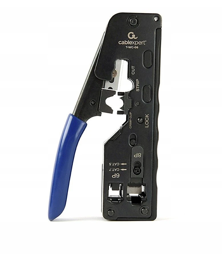 „Gembird“ RJ45 / RJ12 / RJ11 / praėjimo kabelių pjovimo ir užspaudimo įrankis