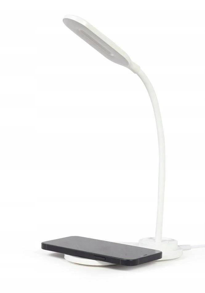 Gembird | Stalinė lempa su belaidžiu įkrovikliu | TA-WPC10-LED-01-W