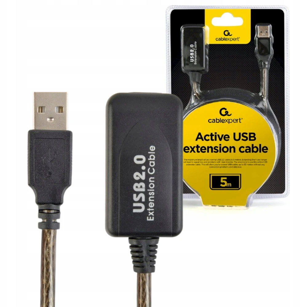 GEMBIRD USB A - USB akt. ilgintuvas, 5m