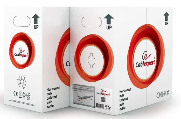 GEMBIRD UPC-5004E-L/100 Gembird UTP suvytas kabelis, kat. 5e, AWG 24, CCA, 100m, pilka