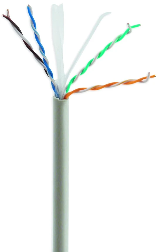 GEMBIRD UPC-6004SE-SOL/100 Gembird UTP kietas neekranuotas pilka kabelis, CCA, kat. 6, 100m, pilka