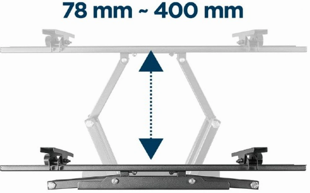 Gembird | Viso judesio sieninis laikiklis | WM-70ST-01 | Pakreiptas, pasukamas | 37-70 " | Maksimalus svoris (keliamoji galia) 35 kg | Juodas