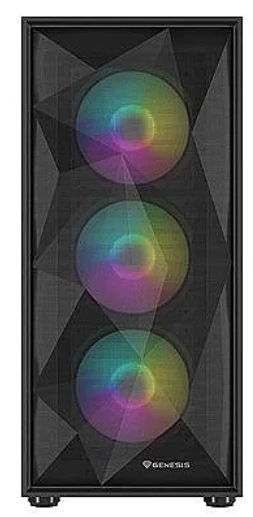 NATEC Genesis PC Case Diaxid 605 juodas ARGB
