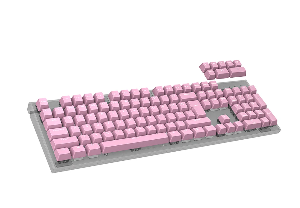 Klaviatūra Genesis Lead 300 rožinė Double Shot Keycaps