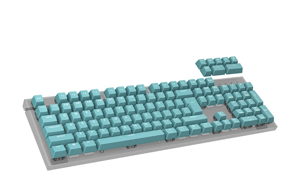Klaviatūra Genesis Lead 300 mėtų Double Shot Keycaps