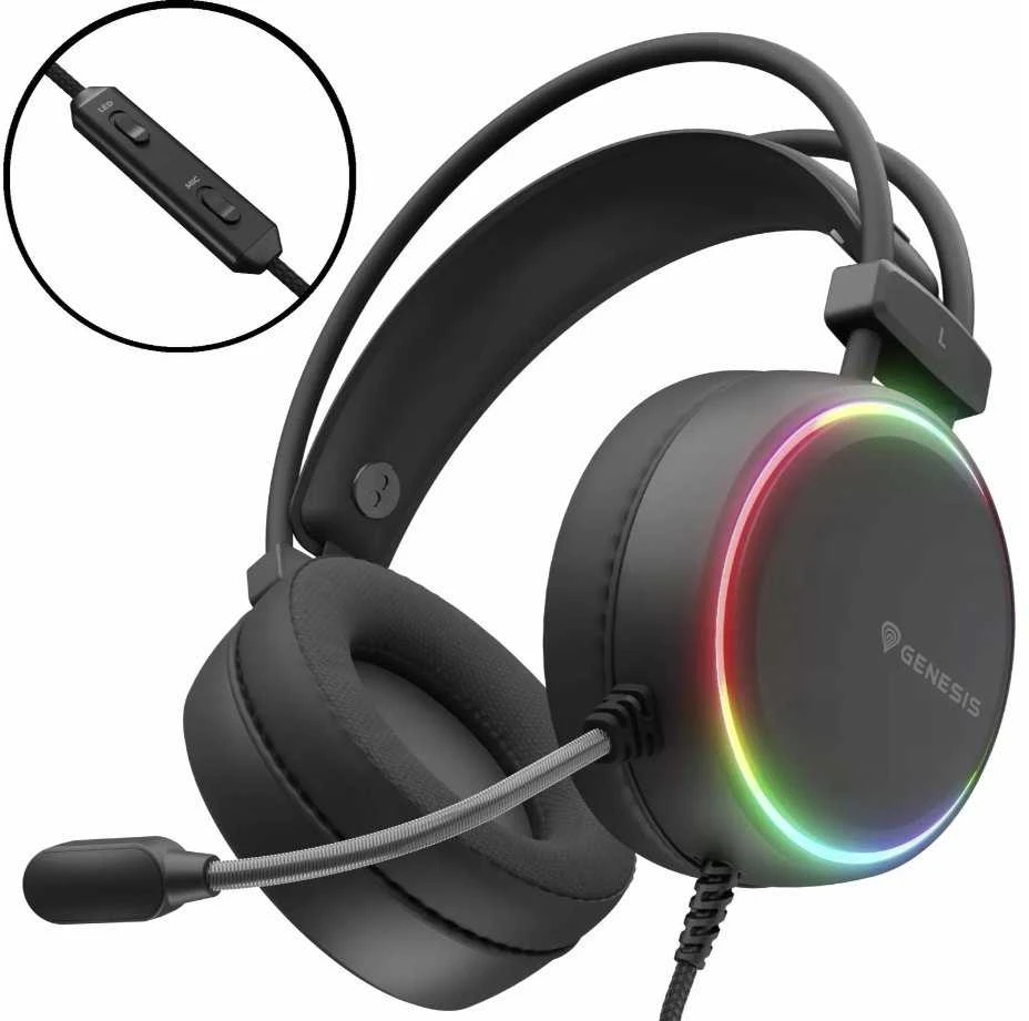 Genesis Ausinės Žaidimams | Neon 613 G2 | su laidu | Over-ear | Mikrofonas | Juodas