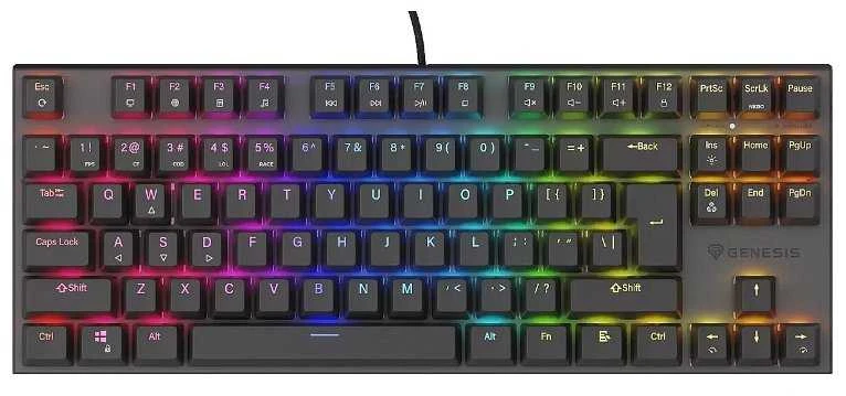 Genesis | THOR 230 | Mechaninė klaviatūra žaidimams | Wireless | US | Outemu Silent Lemon | Juodas
