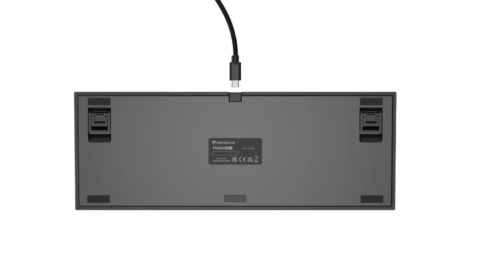 Genesis | THOR 404 TKL | Mechaninė klaviatūra žaidimams | su laidu | US | Gateron Geltona Pro | Juodas | RGB