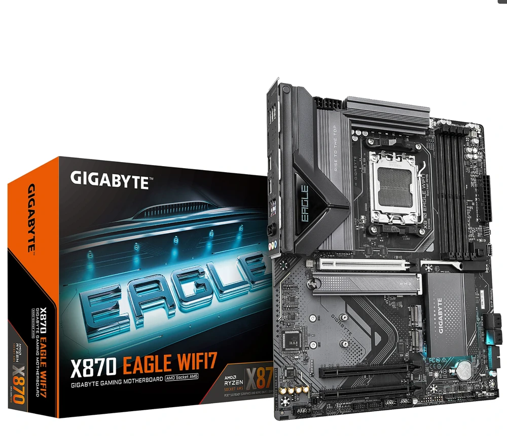 Pagrindinė plokštė GIGABYTE X870 EAGLE WIFI7 AM5 ATX MB