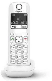 Belaidis telefonas - Gigaset AS690 14h Pokalbių Laikas 100 Telefonų Sąrašas Balta