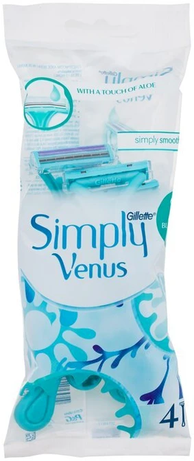Gillette Venus 2 Simply Razor moteriški peiliukai, 4 vnt.