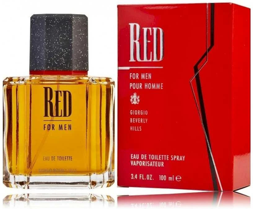 Giorgio Beverly Hills Raudona For Men EDT tualetinis vanduo vyrams, 100 ml
