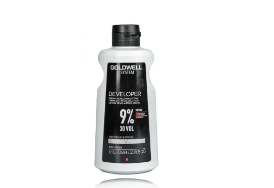 „Goldwell System Kreminis“ ryškalo losjonas 9 %, 30 tūrio %, 1000 ml