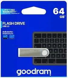GOODRAM 64GB UUN2 Sidabrinis USB 2.0
