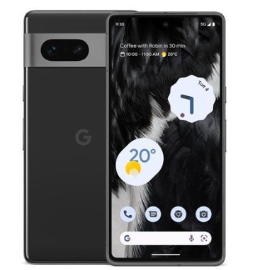 Google Pixel 7 5G Android išmanusis telefonas su 8/128 GB atmintimi, Juodos spalvos