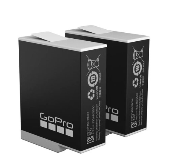 GOPRO ENDURO BATTERY 2-PACK (HERO12/HERO11/HERO10/HERO9 Juodas)