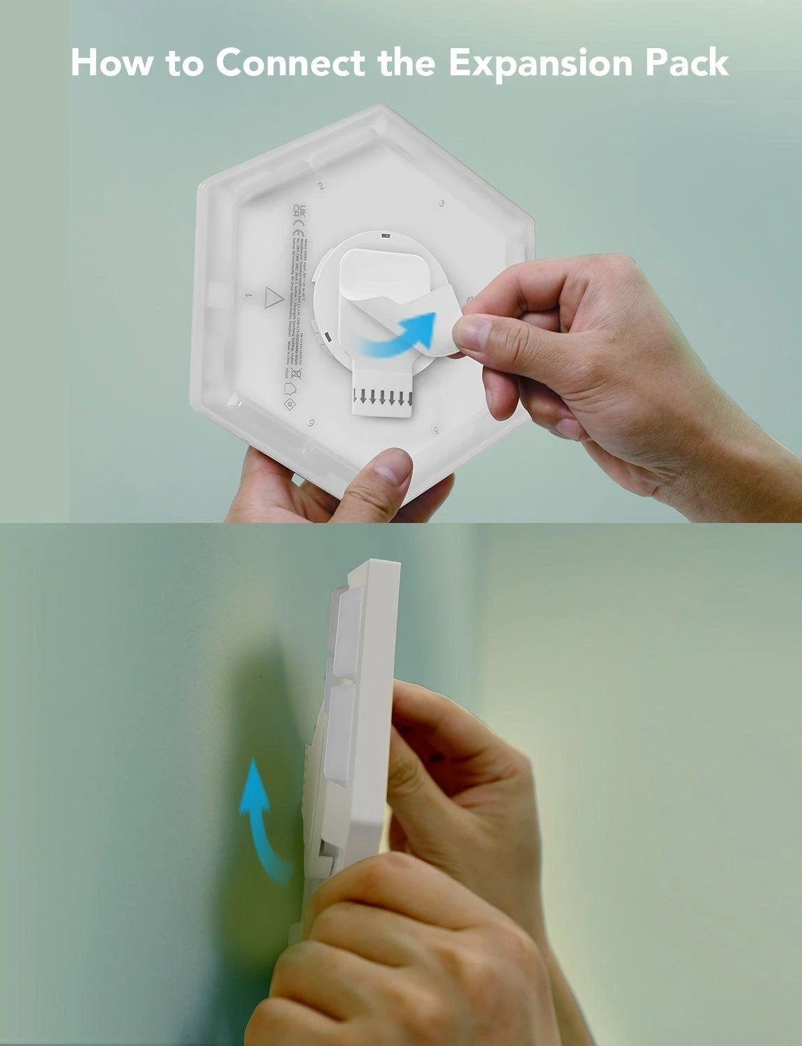 „Govee Glide Hexa Pro“ išmanusis sieninis šviestuvas su „Wi-Fi“ / „Bluetooth“ 72 W
