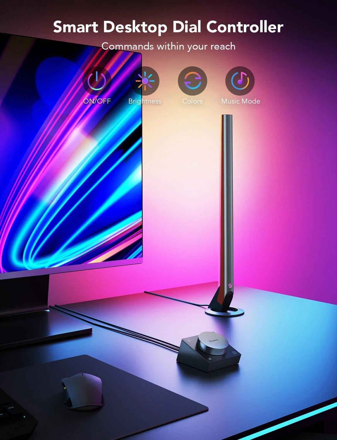 „Govee H6047“ išmaniosios LED juostelės žaidėjams