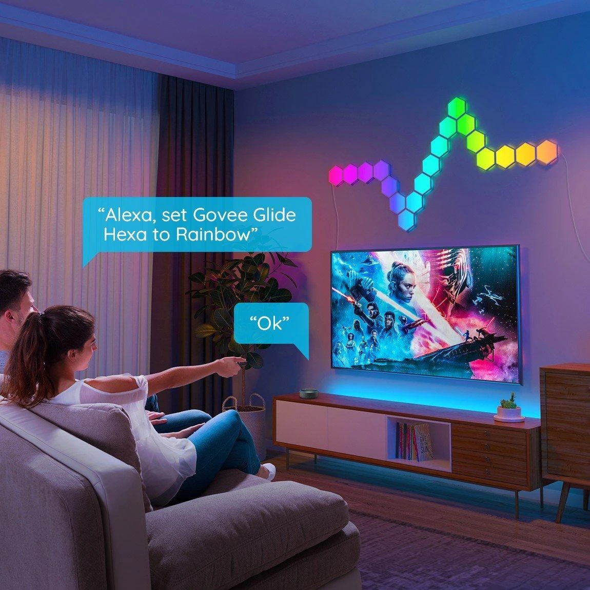 Govee H6061 Glide Hexa | LED skydeliai | RGBIC