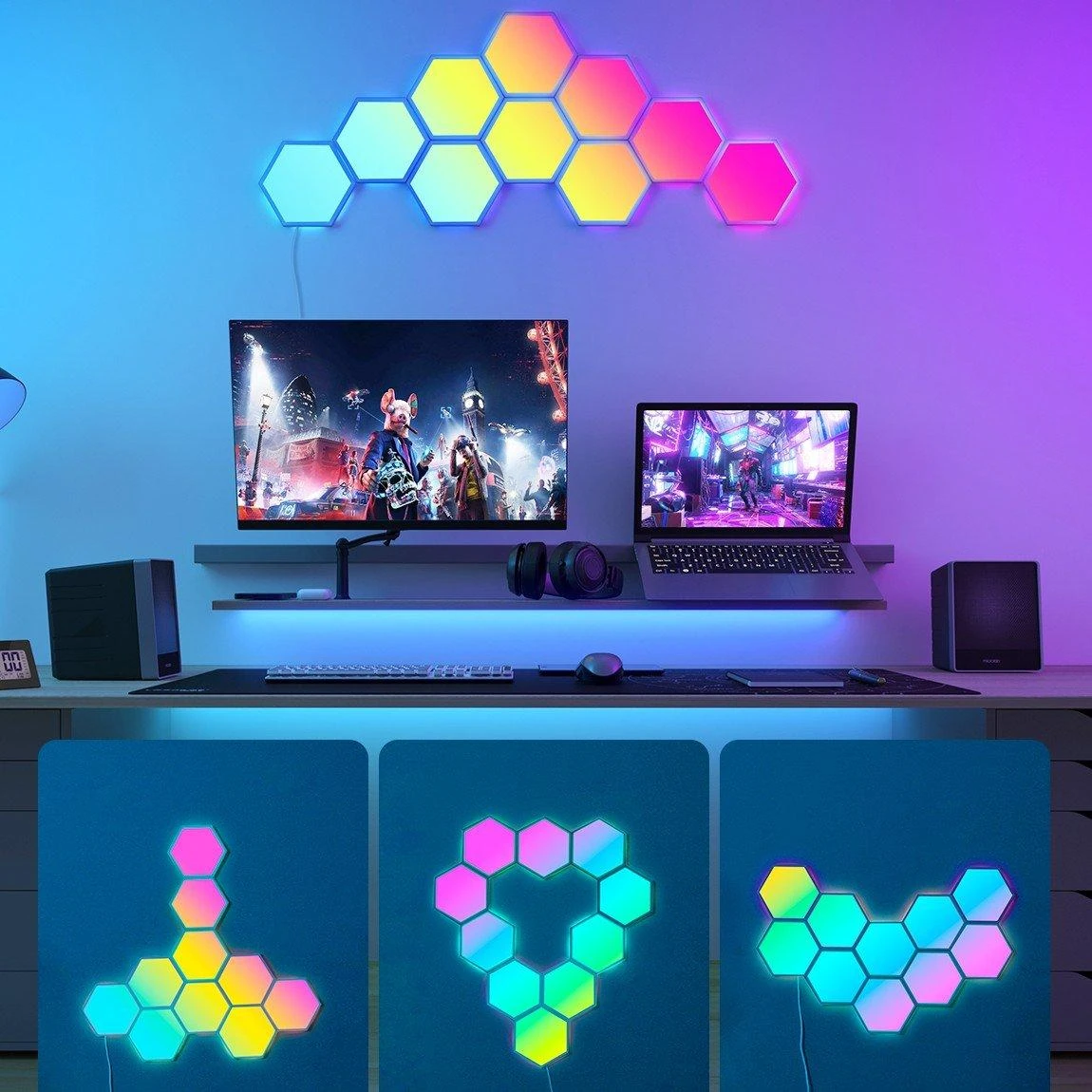 Govee H6061 Glide Hexa | LED skydeliai | RGBIC