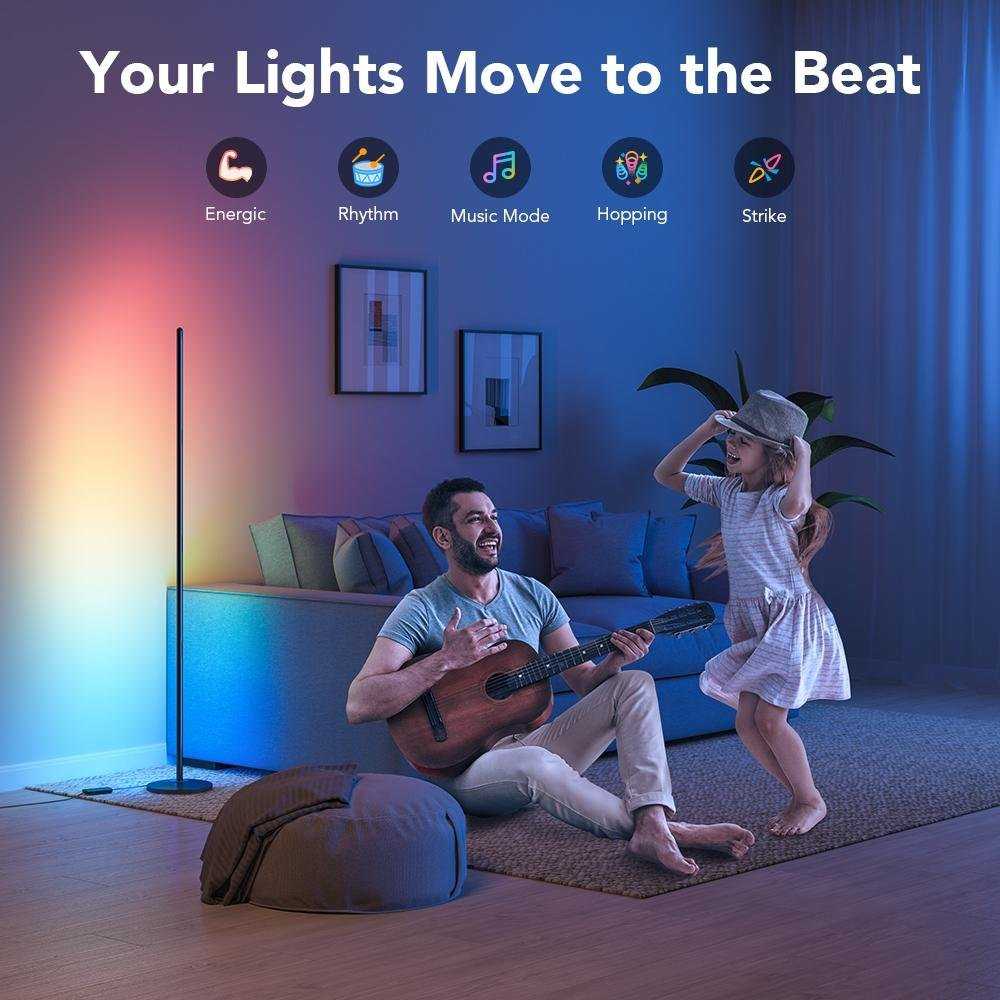 Lubinis šviestuvas Govee H6076 | LED toršeras | RGBICW
