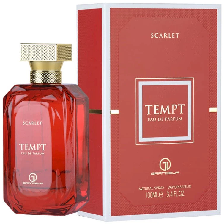 Grandeur Tempt Scarlet EDP parfumuotas vanduo unisex, 100 ml