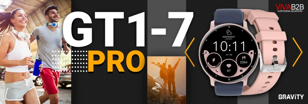 Išmanusis laikrodis UNISEX GRAVITY GT1-7 PRO - BLUETOOTH CONNECTIONS, ADDITIONAL PASSAGE (sg027g)