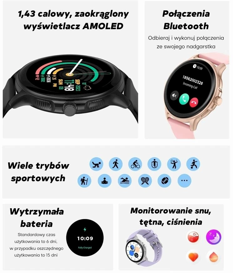 Išmanusis laikrodis UNISEX GRAVITY GT12-2 - BLUETOOTH CONNECTIONS, ADDITIONAL PASSAGE (sg035b)