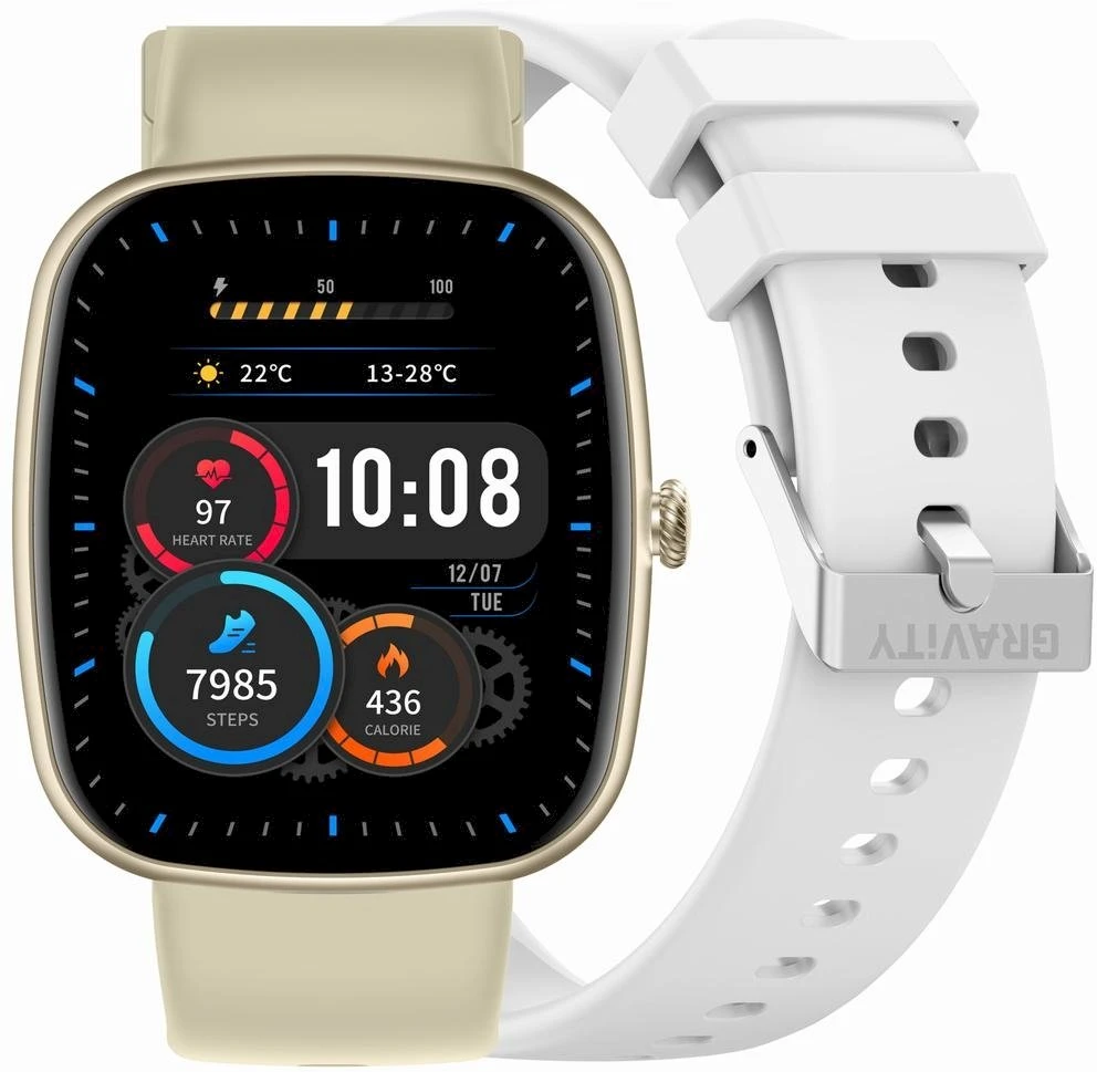 Išmanusis laikrodis UNISEX GRAVITY GT18-8 - BLUETOOTH CONNECTIONS, ADDITIONAL PASSAGE (sg036h)