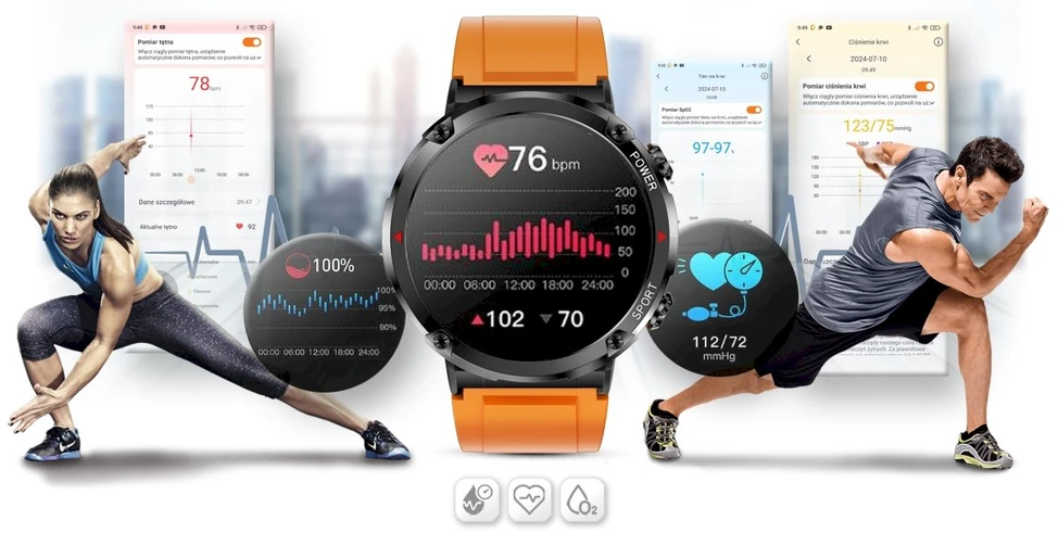 Išmanusis laikrodis MĘSKI GRAVITY GT21-2 - BLUETOOTH CALL, DODATKOWY PASEK (sg025b)