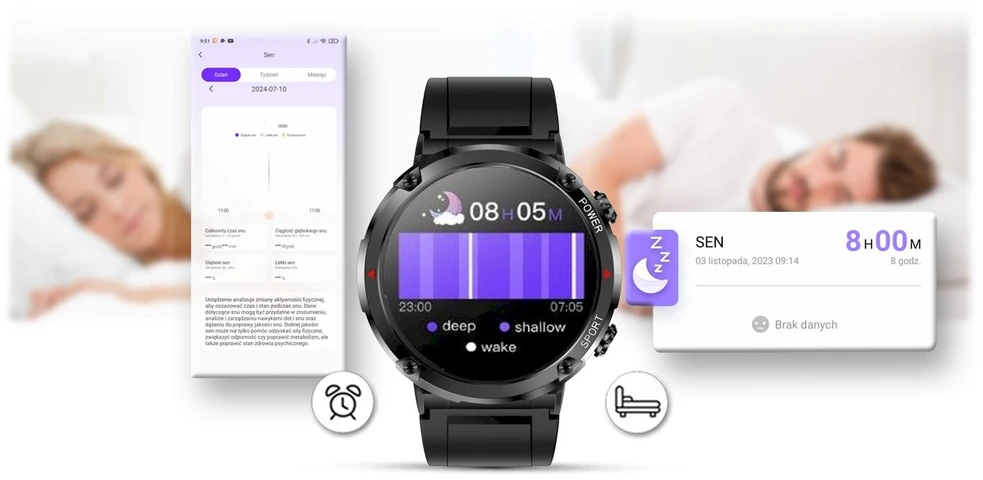 Išmanusis laikrodis MĘSKI GRAVITY GT21-2 - BLUETOOTH CALL, DODATKOWY PASEK (sg025b)