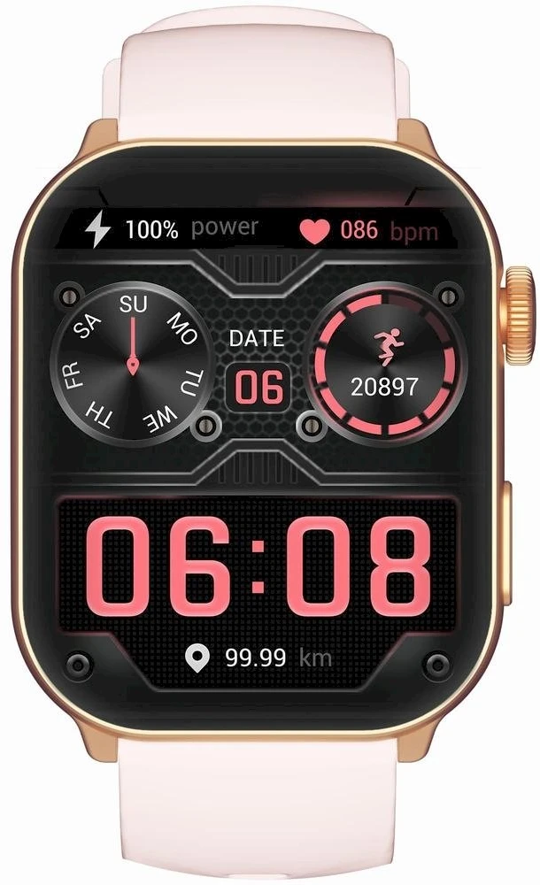 Išmanusis laikrodis UNISEX GRAVITY GT28-6 - ROZMOWY BLUETOOTH, DODATKOWY PASEK (sg037f)