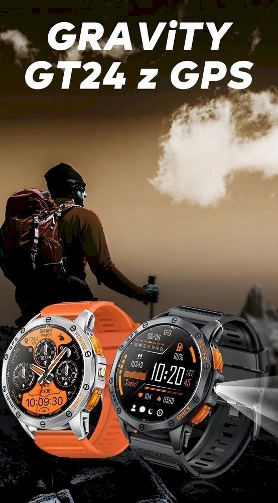 GRAVITY GT24-1 MEN'S Išmanusis laikrodis - TIMER, ADDITIONAL PASSAGE (sg033a)