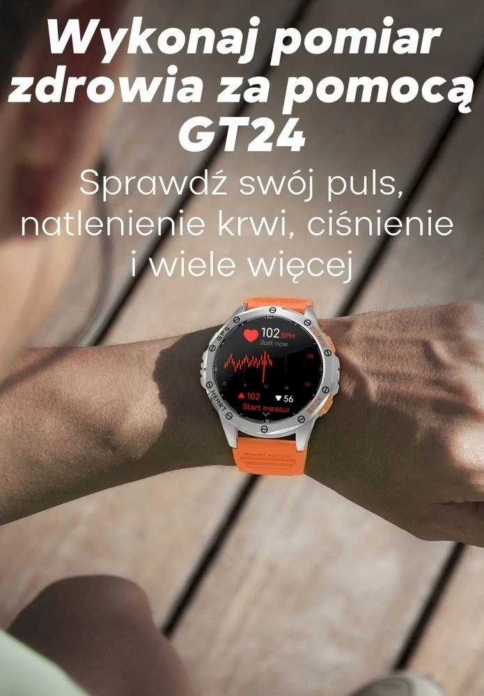 GRAVITY GT24-2 MEN'S Išmanusis laikrodis - TIMER, ADDITIONAL PASSAGE (sg033b)