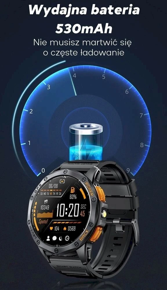GRAVITY GT24-2 MEN'S Išmanusis laikrodis - TIMER, ADDITIONAL PASSAGE (sg033b)