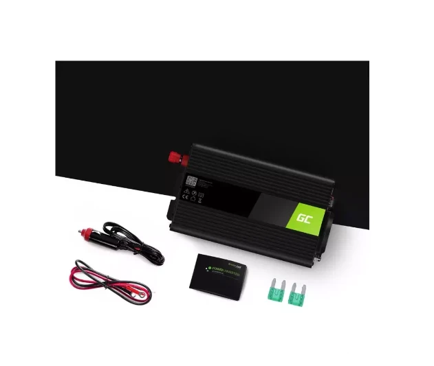 Green Cell Žalias Cell Inverteris 24V/230V 500W/1000W Sinusinė išėjimo įtampa Žalias Cell
