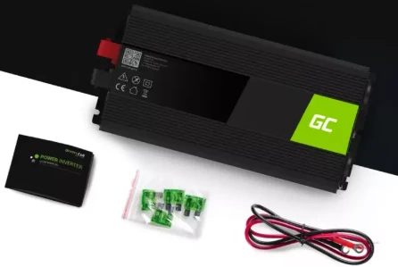 Inverteris 12V/230V 1500W/3000W sinusinė išėjimo įtampa Green Cell