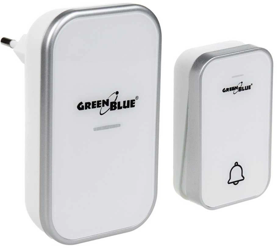 GreenBlue GB157 B Kinetic Baterija Be Wireless Dorr Bell, Melodies, Juodas, Diapazonas iki 200m, IP44